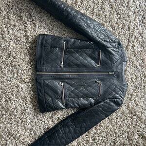 Ann Taylor Black Leather Jacket